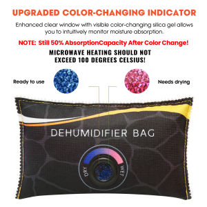 Car Dehumidifier Moisture Absorber Reusable Silica Gel Drying Bag Multifunction Silica Gel/Mineral for Wardrobe Shoe Cabinet