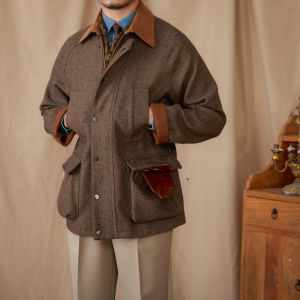 50 Wool Hunting Style Versatile Warm Retro Jacket Autumn Winter