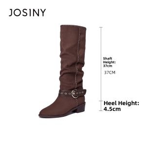 Josiny | Elevated Retro Western Style Long Boots