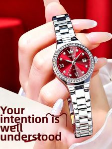 OLEVS | Luxury Red Ladies Watch