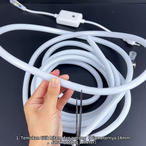 LAMPU LED STRIP SELANG WARNA WARNI 360 NEON bercahaya tahan air 220V OUTDOOR RGB LAMPU HIAS 20M30M