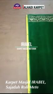 Karpet Masjid IRABEL METERAN Ukuran 100 x 120cm Tebal 12mm Sajadah Mushola Terlaris