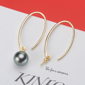 Accessories Natural Pearl Earrings Eardrop Frame Individual DIY