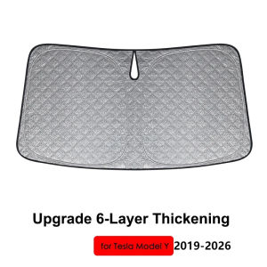 For Tesla Model Y YL Juniper 2026 Front Windshield Sunshade Thicken Sun Shade Model 3 X S 2025-2020 Anti-UV Shading Screen Cover