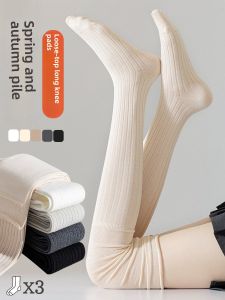 High-Tube Cotton Socks Womens Spring Autumn Long Tube Thigh Cotton Socks Postpartum Loose Mouth Windproof High Tube Half Tube Long Socks