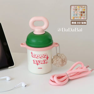 Portable Mini Insulated Water Bottle 2024 New Womens High Aesthetic Value Crossbody Small Size Stainless Steel Cup