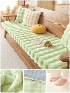 Thickened Sponge Sofa Cushion Redwood High Density Hardwood Butt Cushion Four Seasons New 2025 Modern Simple Style Home Fabric