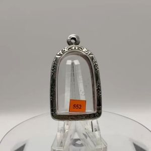 No.(552) ตลับพระ กรอบพระสแตนเลสลายไทย พิมพ์ซุ้มกอใหญ่ หรือใกล้เคียง ขนาดวงใน 2.5*3.8 ซม. ขนาดใส่สวย 2.1*3.4 ซม. หรือขนาดพระที่ใกล้เคียง