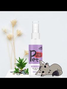 Pet Oral Deodorant Spray  Cat Dog Teeth Bad Breath Cleansing mouth spray 120ML