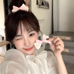 Ribbon Hair Clip 🎀 蝴蝶结发夹 Klip Rambut Reben Comel Gaya Korea Manis Cute Sweet Bow Hair Pin Hair Accessories Women Kids