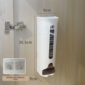 Kitchen Drawer Organizer Plastic Bag Collector Cover Lid Drawstring Trash Bag Storage Box Underwear Organizer PE Material