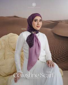 CELLESTINE HIJAB SEGI EMPAT✅ SCRAF SQUARE NADHEERA LUXURY ✅