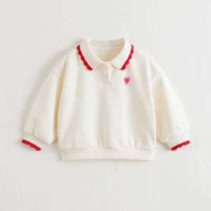 Marc&Janie | Polo Collar Soft Girls Sweatshirt