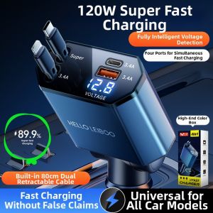 LUKSEN | Super Fast Dual Charging Car Charger 120W
