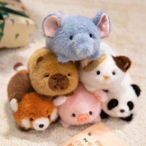 น่ารักโกหกสัตว์ Red PANDA Fox Sloth Cat Soft Plush ตุ๊กตาตุ๊กตา Capybara หมู Plushie ของเล่นเด็กของขวัญเด็ก