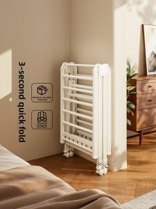 MINGZHI | Foldable Multi-Functional Floor Standing Clothes Drying Rack