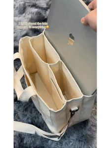 กระเป๋าผ้าใบ Tote Bag กระเป๋าสะพายข้างแบบมีช่องแยกหลายชั้นสำหรับคุณแม่และเด็ก กระเป๋าสะพายข้างแบบลำลองสำหรับผู้หญิง กระเป๋าสะพายข้างแบบสะพายข้างแบบลำลอง