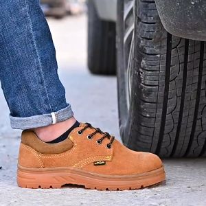LAMALILI Safety Shoes: Steel Toe Caps Anti-Smashing And Anti-Piercing Lightweight Safety Boots8935