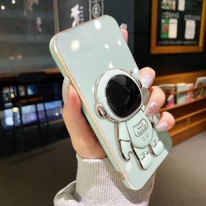 JIUMOO Casing Ponsel untuk VIVO V17 V19 Neo V15 Pro V11 Pro V20 SE Y70 2020 Case HP lembut astronot lipat dudukan ponsel Casing pelindung lensa penuh pelindung Kesing silikon kreatif Softcase