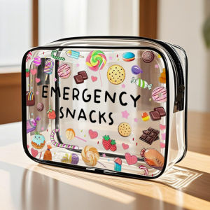 Transparent Travel Toiletry PVC Cosmetic Case with Spacious Interior & Zipper Compartments Makeup Pouches for Travel Gym Airport