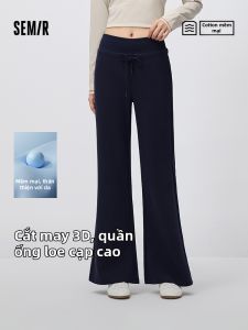 Semir | Quần Knit Xòe Dài eo Cao