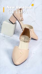 SEIS Citra Sepatu Mules Wanita | Sepatu Heels Wanita Hak 5 cm