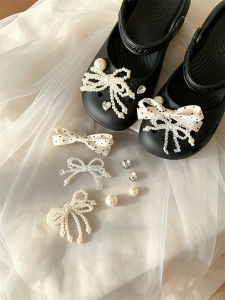 DIY Shoe Decorations Removable Polka Dot Bow