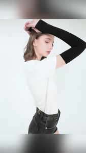 (5 pair)Ice Arm Sleeve Cooling Protection Hand Cover Anti-UV Sunscreen Compression Arm Sleeve