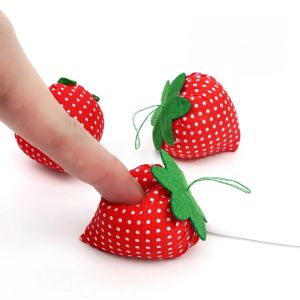 1pcs Red Strawberry Shaped Needle Pin Cushion Pillow Holder DIY Handcraft Tool for Cross Stitch Sewing Home Sewing Kit Tool
