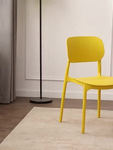 Plastic Backed Thickened Nordic Dining Chair