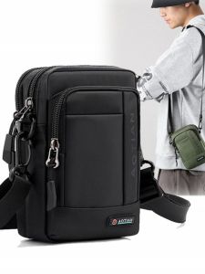 New Arrival Multi-Purpose Youth Men and Women Waterproof Oxford Nylon Cloth Pouch Fashion Hong Kong Style 3T Mini Phone Bag Crossbody Waist Bag