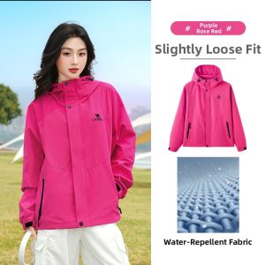 CAMEL | Windproof Fleece-lined Womens Casual Jacket Green