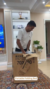 LivinEase Foldable Guest Bed Outdoor Foldable Bed High Strength Durable Comfortable for Camping Office Home Use Portable Sleeper