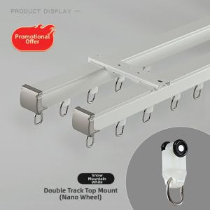 Aluminum Heavy-duty Silent Curtain Track