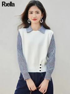 puella | Áo Blouse Phối Giả Hai Mảnh Phong Cách Hàn Quốc Mùa Xuân