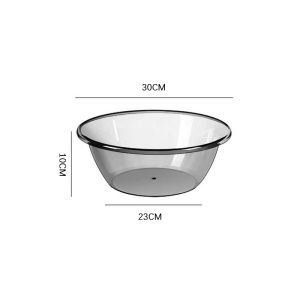 Thickened Portable Laundry Bucket with Cover Home Use Foot Bath Bucket Outdoor Bucket Student Dormitory Wash Set Transparent