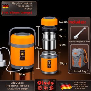 Olodo | Insulated Heatable Stainless 304 Bento Box