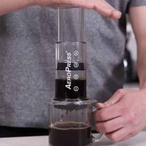 AeroPress® Clear Coffee Maker 3-in-1 Coffee Press - Full Bodied Flavor Without Grit Made with Tritan