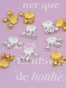 Solid Silver Lock Pendant Children Longevity Bell Gift Lucky Year Entrance And Exit Safety Hanging Ornament Alloy Fashion Jewelry