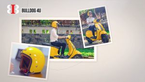 Mũ bảo hiểm Bulldog 4U Màu Vàng