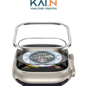 Miếng Dán Cường Lực Màn Hình Viền Titanium Alloy Dành Cho Apple Watch Ultra Kai.N TitanGlass - Hàng Chính Hãng
