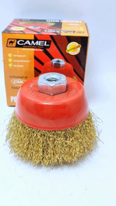 Sikat Kawat Mangkok Kuningan 3" CAMEL / Cup Brush Gerinda Tangan Ukuran 3 inch Polishing Wheel CAMEL Kuat Tahan Lama