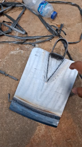 Cangkul Baja Putih sudah sepuhan - pacul anti lengket