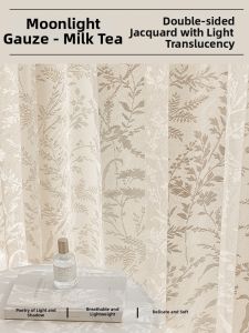 YIJIAREN | Lace Rose Butterfly French Sheer Curtain White Gauze Light Lux Modern