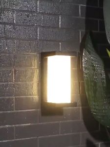 NEENCE Modern Outdoor Wall Lights for House LED 12W Porch Light Fixture 6500K Warm White ChangeableWaterproof IP65 Exterior Lighting for Garage Front Door