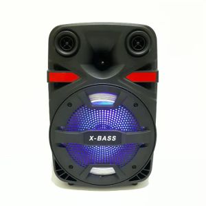 Speaker Bluetooth Meeting Portable Fleco 8.5 Inch F-8608LED Bonus mic/mik Kabel | Speaker Karaoke Bluetooth Mic Fleco F 8606 Micro SD USB FM Radio | PILAR STORE