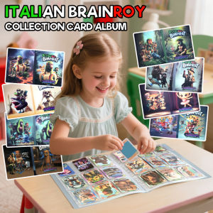 Trading Card Binder 9 Pocket Anime Peripherals Game Card Book Binders for Italian Brainrot Cards Collection Album Book Kid Gift