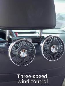 OATSBASF Car Rearseat Double-Headed Fan Truck Hose Strong Wind Usb Fan