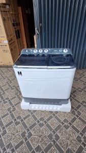 Mesin Cuci 2 Tabung AQUA AQW 1230 HT Fresh Air System Kapasitas Jumbo 12 KG