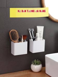 Kệ Xà Bông Dán Tường Living C Khay Xà Phòng Nhà Tắm Bằng Nhựa Treo Tường Chịu Lực